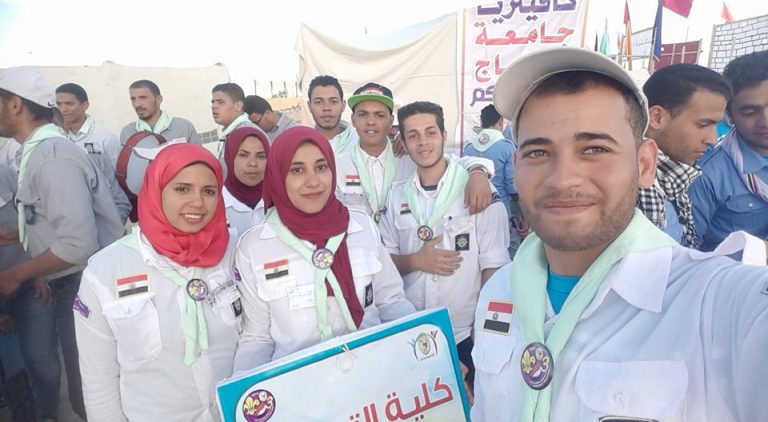 كلية تمريض تشارك بالدرع الكشفى الثالث