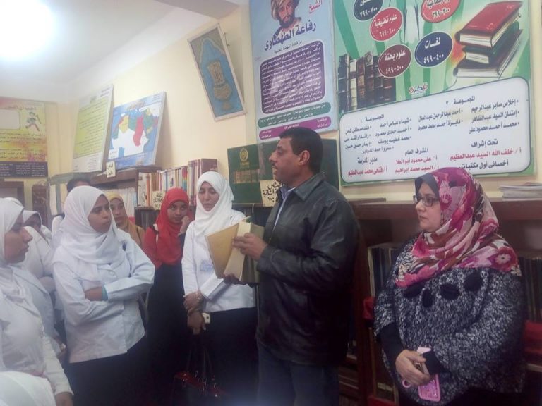 طلاب كلية التمريض بزيارة للمدرسة الفكرية بسوهاج