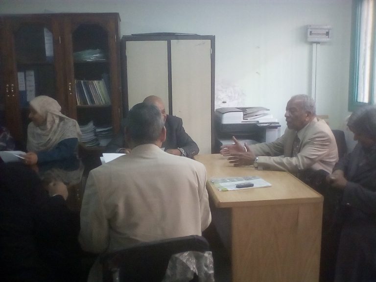الإجتماع الشهرى رقم 44 لمركز ضمان الجودة بالجامعة