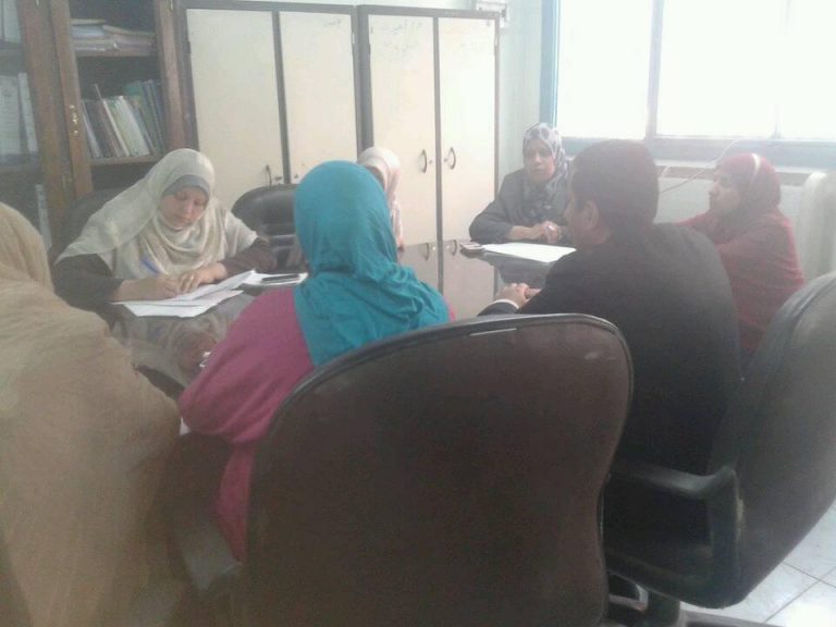 إجتماع وحدة الجودة والإعتماد بكلية التمريض
