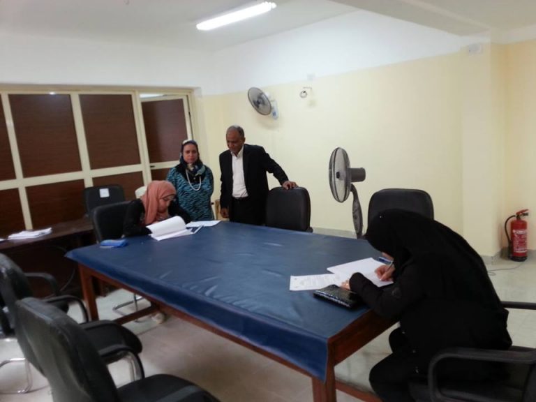 كلية التمريض تجرى أول إختبارات دراسات عليا