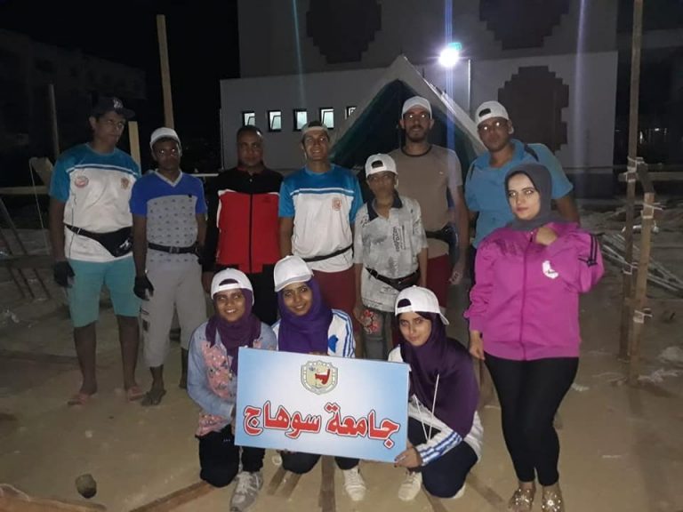 وصول فريق جوالة جامعة سوهاج المشارك في اسبوع المدن الخامس بالسويس.
