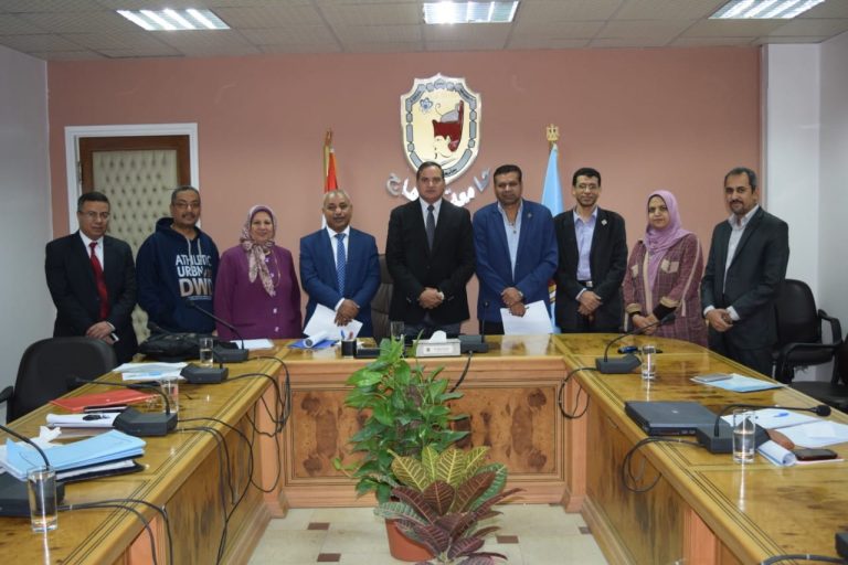 مشاركة كلية التمريض باستعدادات المؤتمر الأول لجامعات جنوب الصعيد