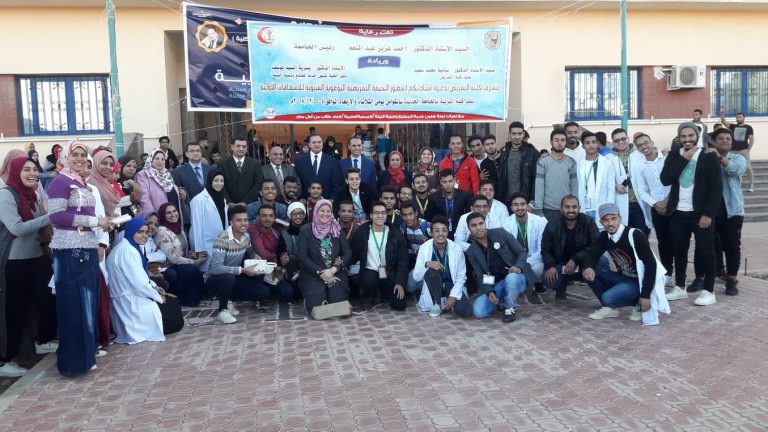 افتتاح الخيمة التمريضية التوعوية للأسعافات الأولية بجامعة سوهاج