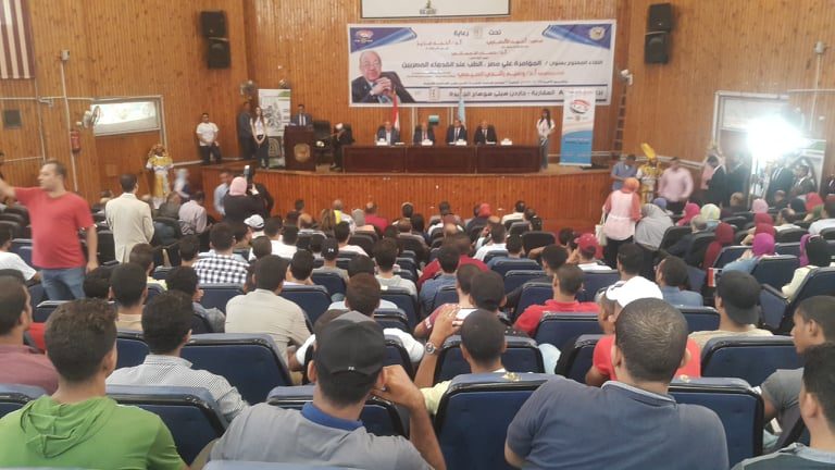 مشاركة كلية التمريض فى ندوة المؤامرة على مصر للدكتور وسيم السيسى