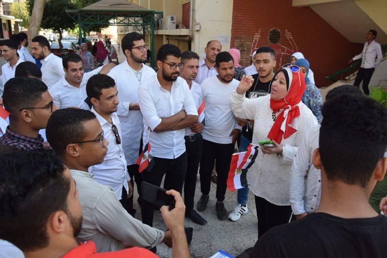 إحتفالات كلية التمريض بذكر ى إنتصارات أكتوبر