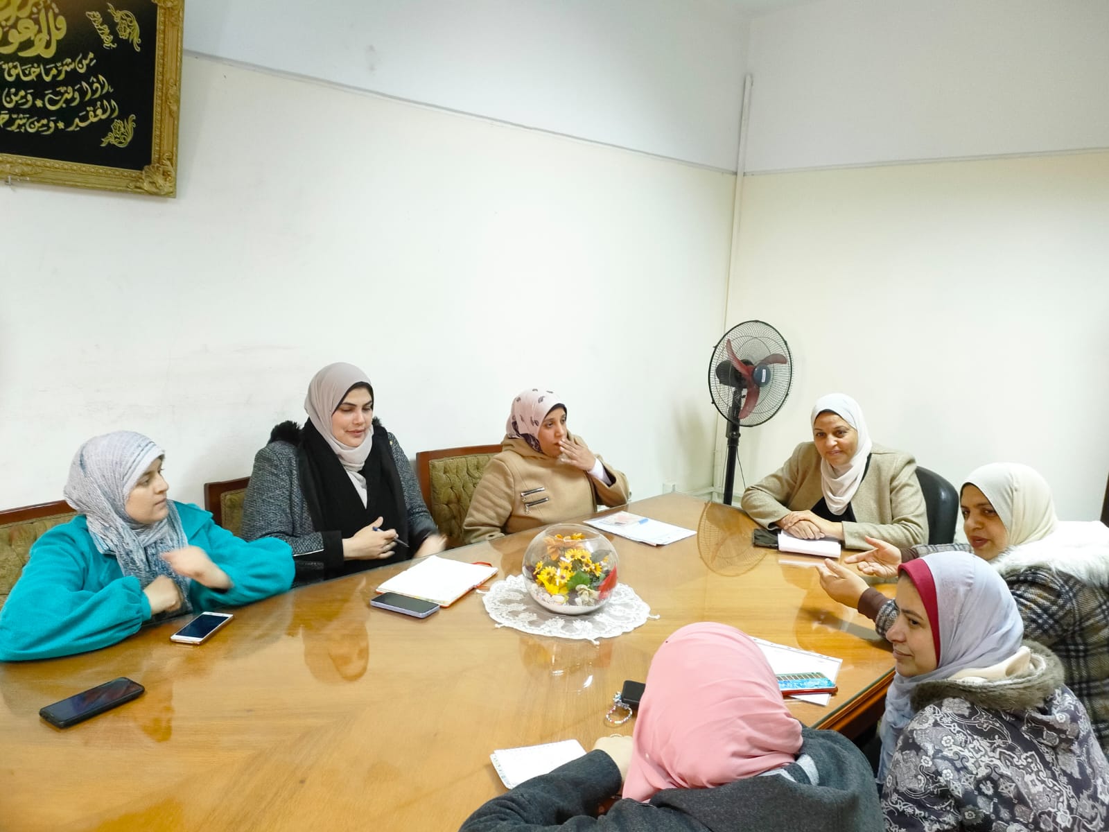 عقد اجتماع مديري الوحدات بكلية التمريض
