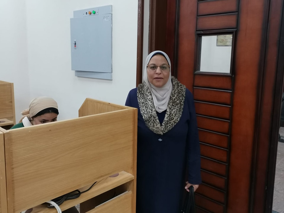 عميد تمريض تتابع امتحانات كلية التمريض