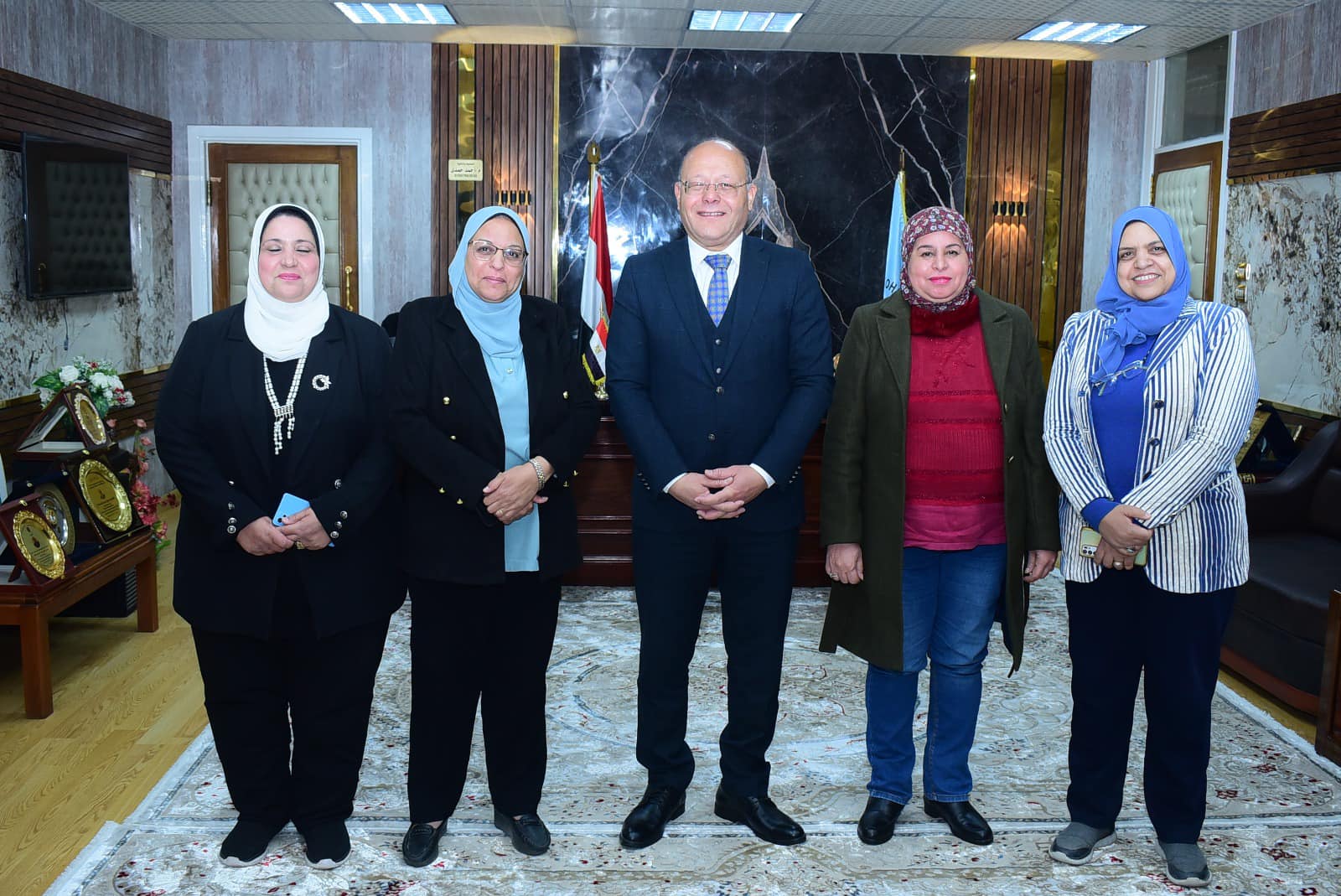 جامعة سوهاج تستقبل لجنة الأعلى للجامعات للوقوف على الامكانات المادية والبشرية لتفعيل برنامج علوم التمريض بنظام الساعات المعتمدة