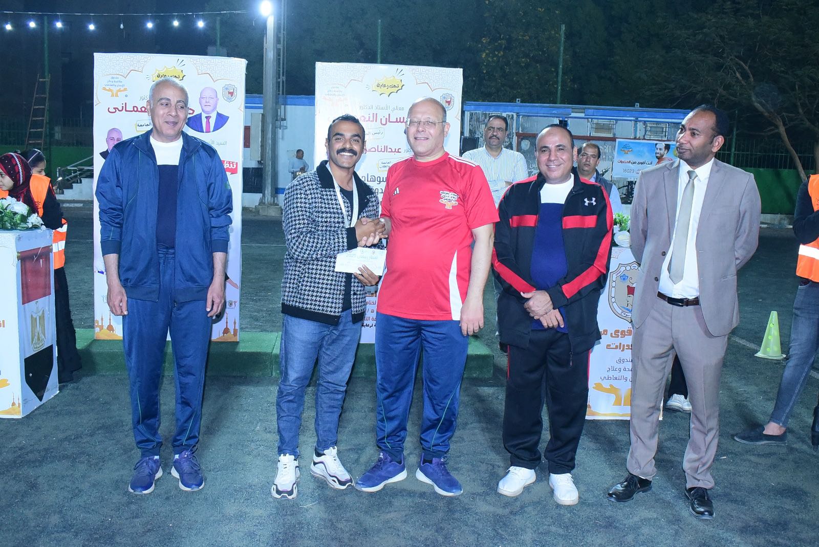 تمريض تحصد المركز الأول بكرة التنس بالدورة الرمضانية