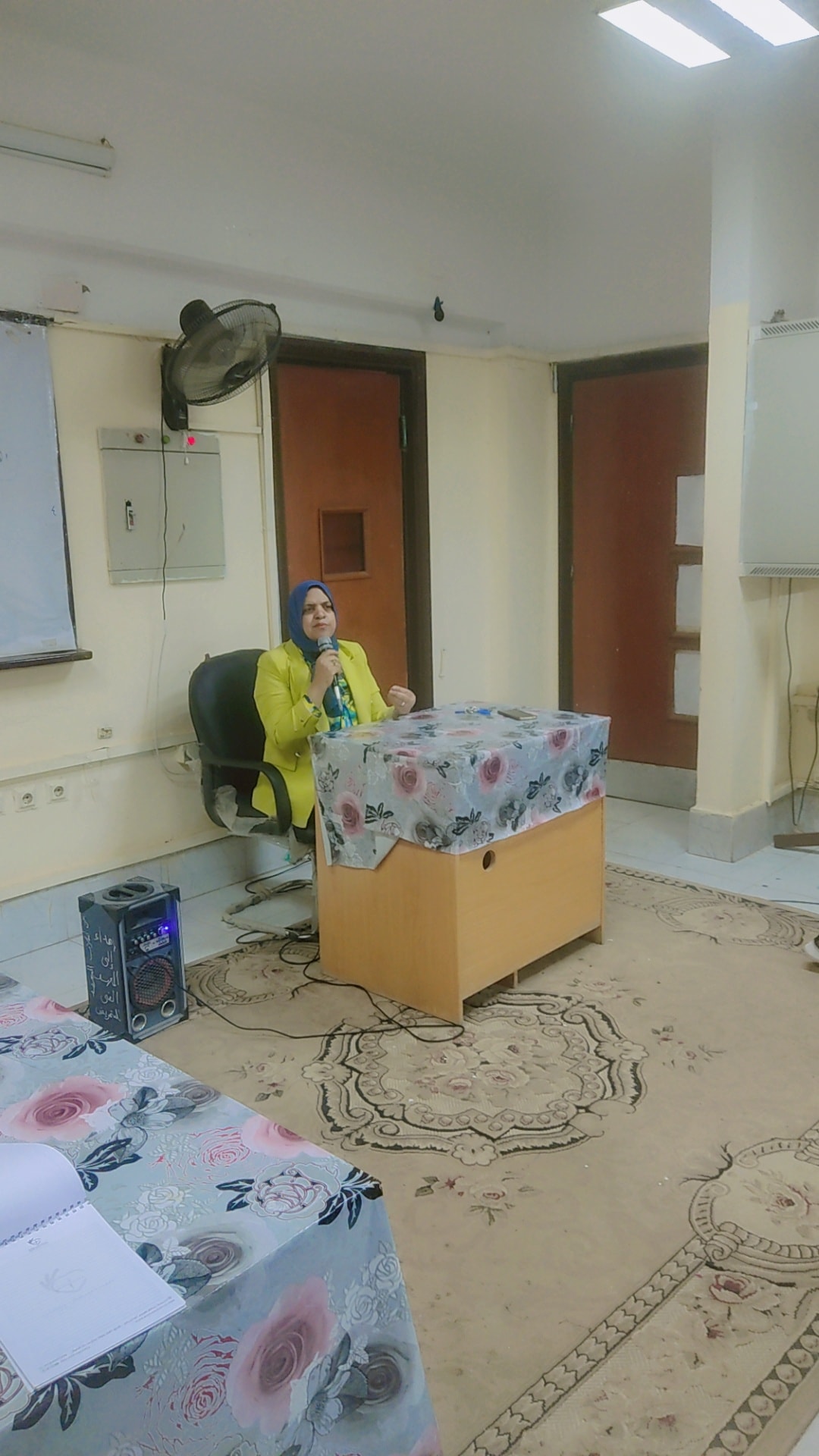 عميد تمريض تلتقى وأعضاء هيئة التدريس بالكلية