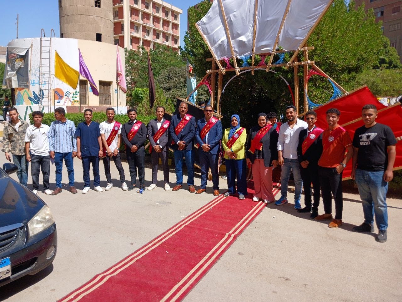 جانب من فاعليات حفل استقبال الطلاب الجدد والقدامي لكلية التمريض