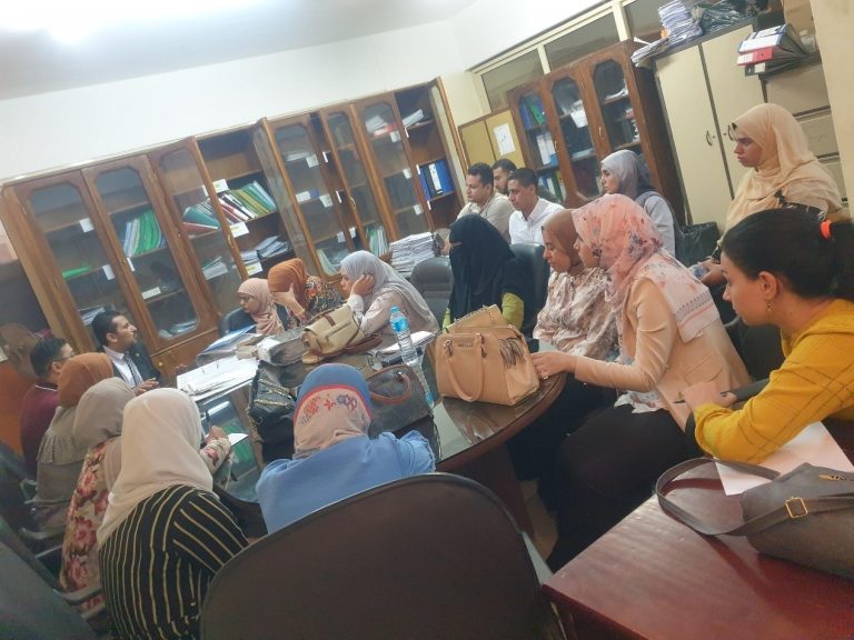 اجتماع عمل بوحدة ضمان الجودة مع منسقي معايير الاعتماد