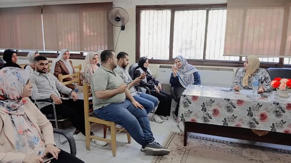 عميد تمريض تناقش إستعدادات التدريب العملى للمعيدين الجدد